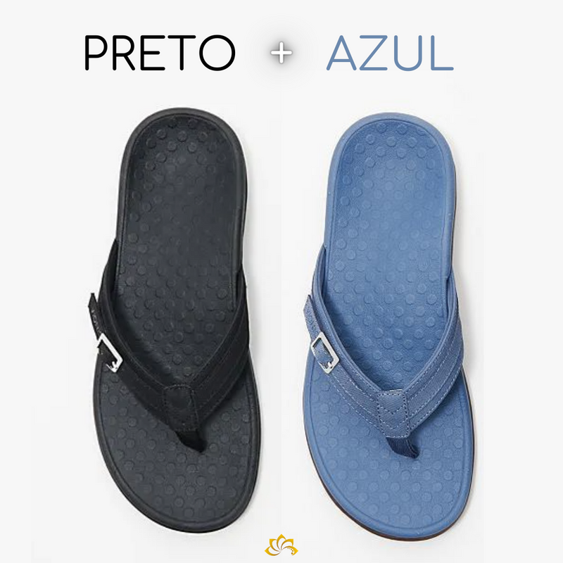 Chinelo Ortopédico BreezeWalk - 🔥 COMPRE 1 LEVE 2 ⚫ PROMOÇÃO ESQUENTA BLACK