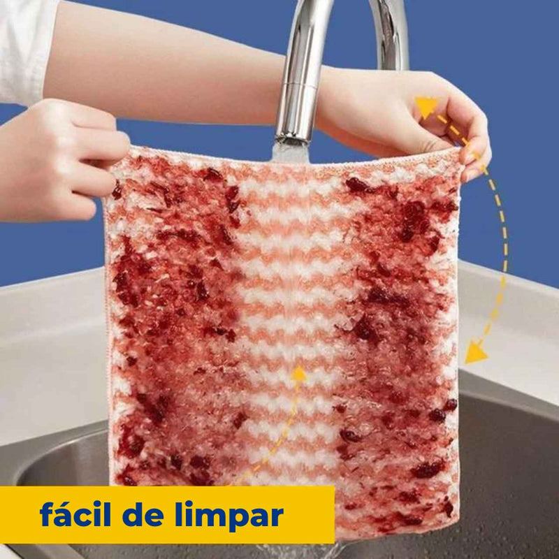 (Compre 4 Ganhe 1) Panos Mágicos® - Microfibra Macia para Limpeza Perfeita