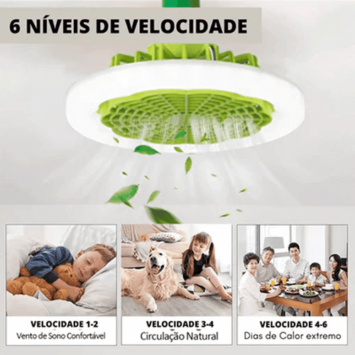 Luminária LED com Ventilador | FanMaster - Últimos dias de Promoção