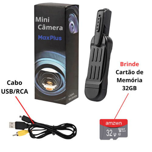 Mini Câmera MaxPlus™ ORIGINAL + Brinde Exclusivo Grátis