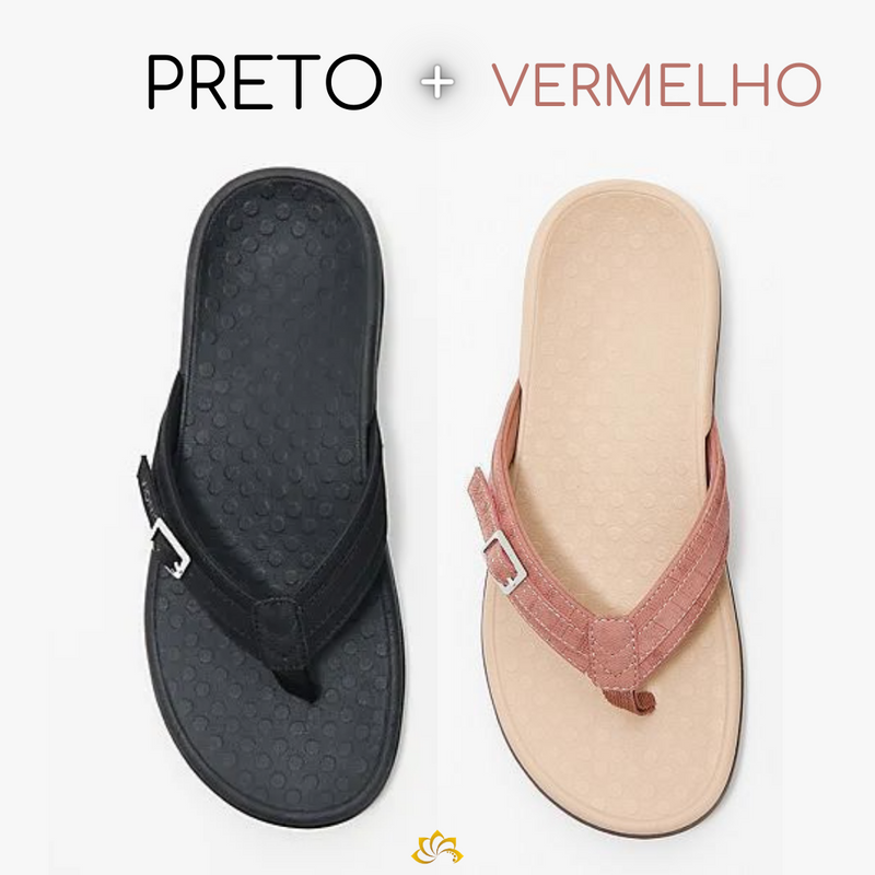 Chinelo Ortopédico BreezeWalk - 🔥 COMPRE 1 LEVE 2 ⚫ PROMOÇÃO ESQUENTA BLACK