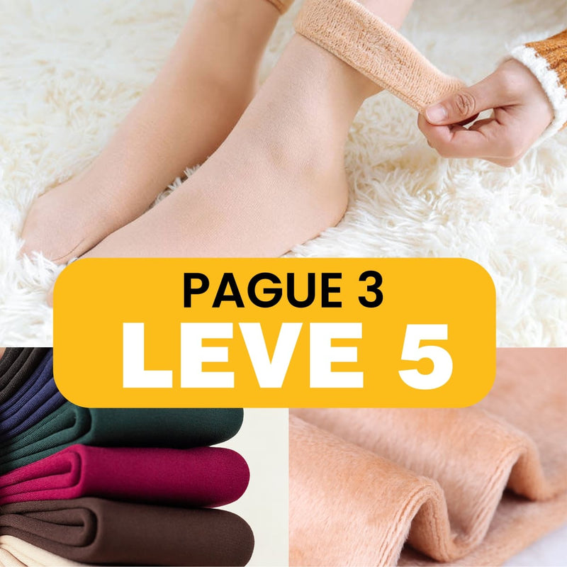 Meia Térmica Pluma™ - Pague 3 Leve 5 *Especial Pré Inverno*