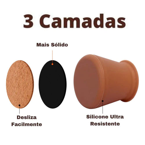 Kit com 16 Peças de Protetor de Pés de Cadeira em Silicone  | OFERTA LIMITADA 🔥